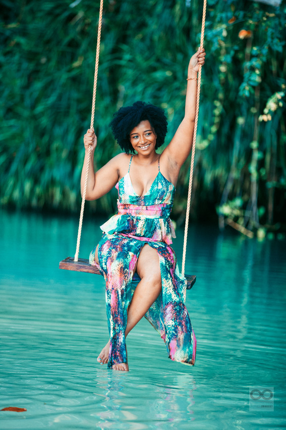 woman on frenchmans cove swing