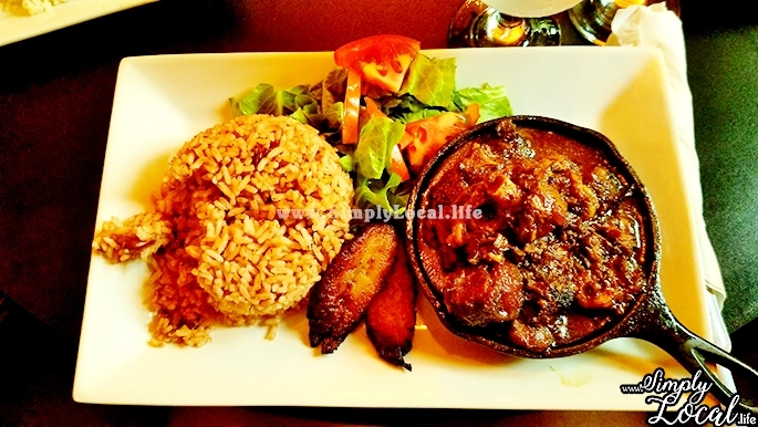 Oxtail rice and peas lunch at Oak Wine Bar