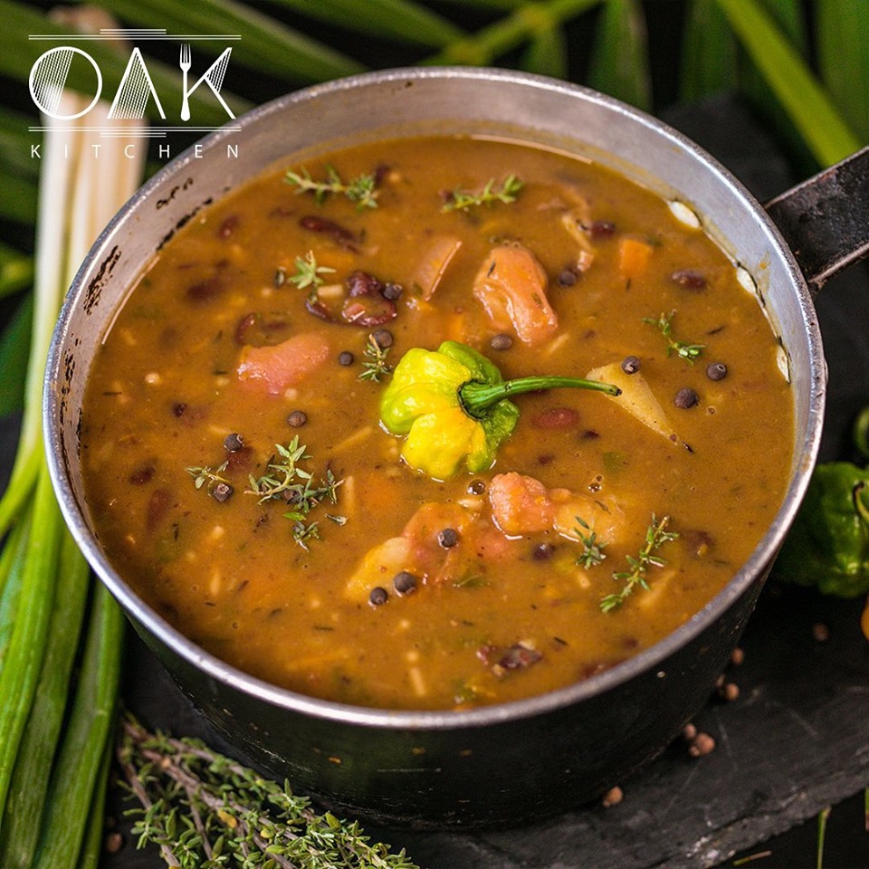 Red peas soup at Oak Wine Bar Kingston