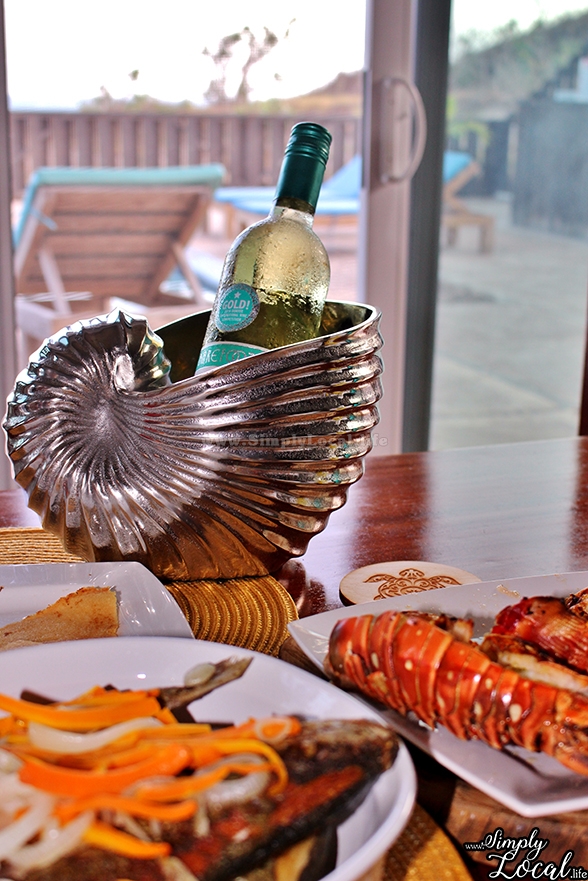 Turtles Nest Treasure Beach Jamaica Villa seashell wine cooler