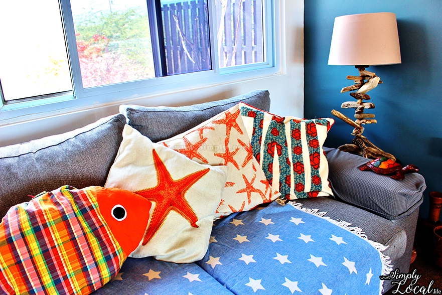 Turtles Nest Treasure Beach Jamaica Villa beach couch lamp