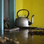 Blue Mountain coffee beans kettle