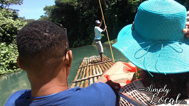 couple romantic Martha Brae river rafting Jamaica