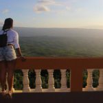 Back view of girl at Spur Tree Hill balcony